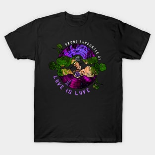 Proud Supporter of Love is Love Rainbows - Mystic Bayou T-Shirt